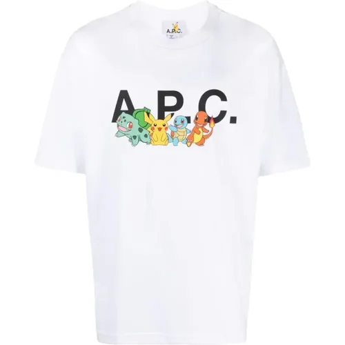 Pokemon T-shirt, 100% Cotton , male, Sizes: M - A.p.c. - Modalova