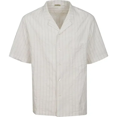 Cotton Half Sleeve Button Shirt , male, Sizes: M, L, XL - Barena Venezia - Modalova