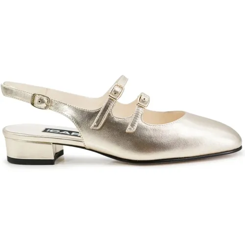 Parisian Slingback Buckle Flat Shoes , female, Sizes: 3 UK - Carel - Modalova