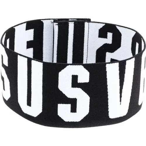 Schwarzes Logo Choker Halskette - Versus Versace - Modalova