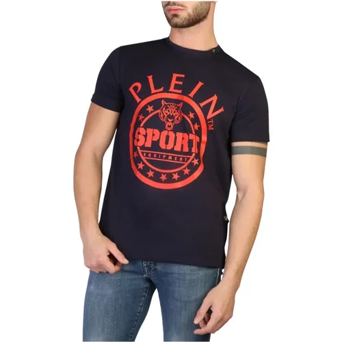 Herren Kurzarm-T-Shirt , Herren, Größe: L - Plein Sport - Modalova