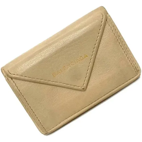 Pre-owned Leather Wallet , female, Sizes: ONE SIZE - Balenciaga Vintage - Modalova