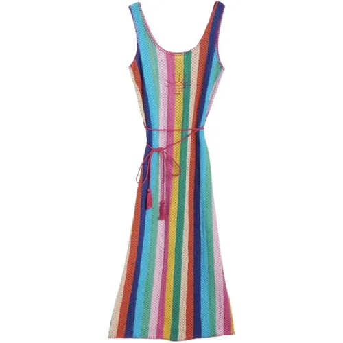 Crochet Sleeveless Dress with Embroidery , female, Sizes: M - Arizona Love - Modalova