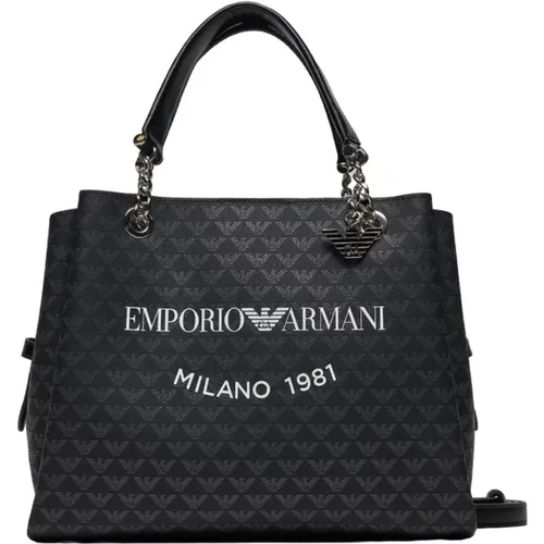 Stilvolle Handtasche mit Magnetverschluss - Emporio Armani - Modalova