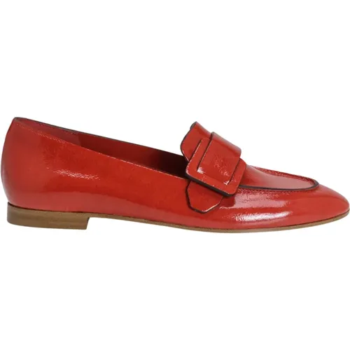 Rote Lackloafers - Zeitgemäßer Stil , Damen, Größe: 37 EU - DEL Carlo - Modalova