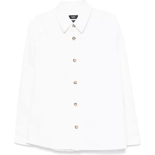 Cotton Overshirt , male, Sizes: XL, M, L - A.p.c. - Modalova