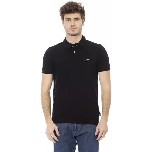 Trend Schwarzes Baumwoll-Polo-Shirt , Herren, Größe: L - Baldinini - Modalova