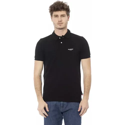 Trend Schwarzes Baumwoll-Polo-Shirt , Herren, Größe: M - Baldinini - Modalova