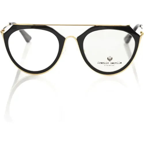 Aviator Glasses Gold Metal , unisex, Sizes: ONE SIZE - Frankie Morello - Modalova