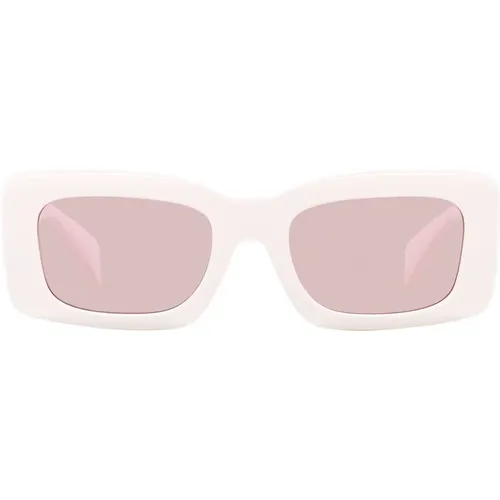 Rectangular Sunglasses with Pink Lens and Frame , unisex, Sizes: 54 MM - Versace - Modalova
