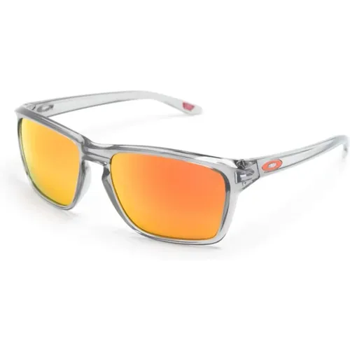 Graue Sonnenbrille mit Original-Etui , Herren, Größe: 57 MM - Oakley - Modalova