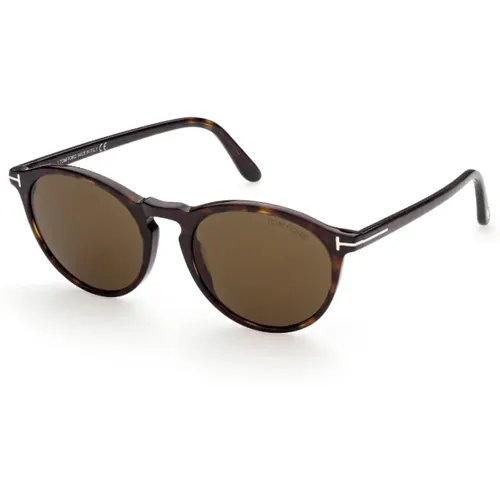 Aurele Havana Sonnenbrille , Herren, Größe: 50 MM - Tom Ford - Modalova