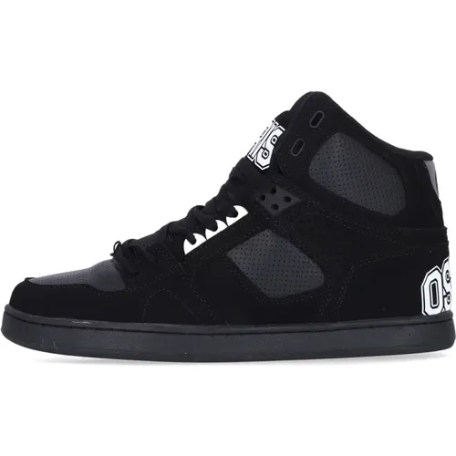 Hohe Skate Schuhe Schwarz/Weiß , Herren, Größe: 41 1/2 EU - Osiris - Modalova