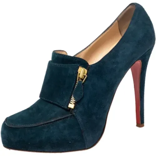 Pre-owned Suede boots , female, Sizes: 6 UK - Christian Louboutin Pre-owned - Modalova