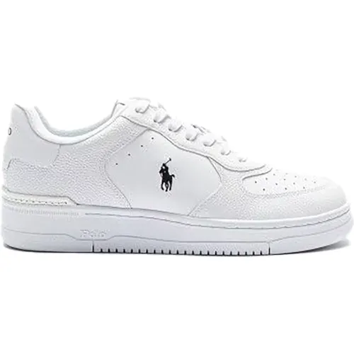 Masters CRT Leder Sneakers Weiß/Schwarz - Ralph Lauren - Modalova