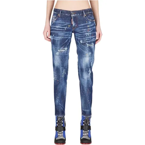 Trendige Jennifer Skinny Jeans , Damen, Größe: 4XS - Dsquared2 - Modalova