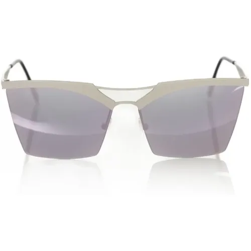 Clubmaster Sonnenbrille Silber Grau-Rosa Verlauf - Frankie Morello - Modalova