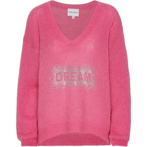 Kristall Traum V-Ausschnitt Pullover Rosa - American Dreams - Modalova