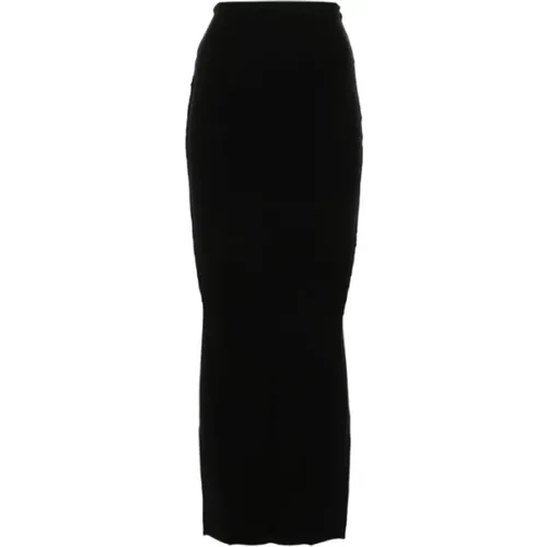 Knit Pillar Skirt in , female, Sizes: S, M, XS - Rick Owens - Modalova