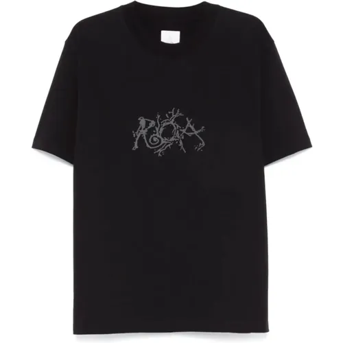 Schwarzes Grafik-T-Shirt ROA - ROA - Modalova