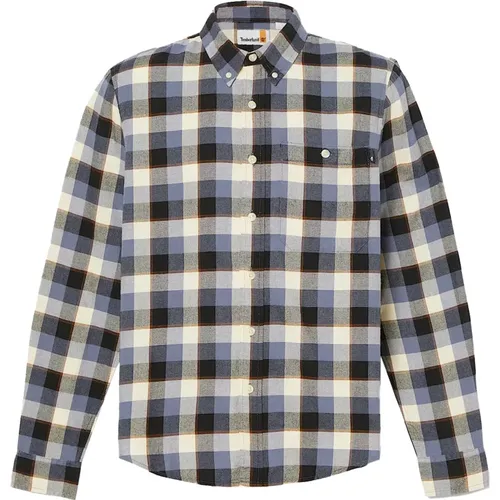 Grey Checkered Shirt SolucellAir Technology , male, Sizes: L - Timberland - Modalova