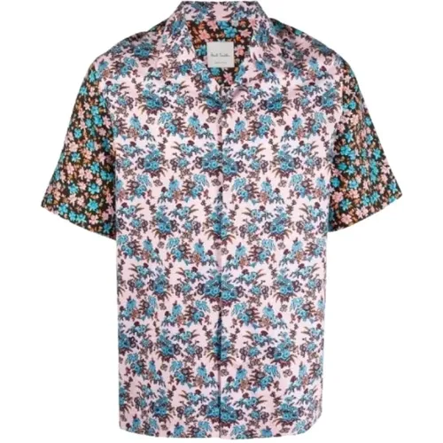 Rizo Floral Print Kurzarmhemd , Herren, Größe: L - Paul Smith - Modalova