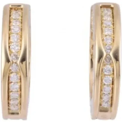 Pre-owned Gold earrings , unisex, Sizes: ONE SIZE - Bvlgari Vintage - Modalova