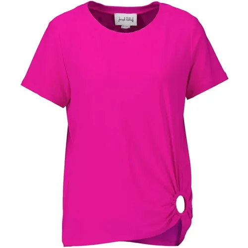 Rosa T-Shirt mit Ringöffnung , Damen, Größe: M - Joseph Ribkoff - Modalova