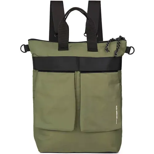 Stylish Olive Backpack Tian Forever , female, Sizes: ONE SIZE - Mads Nørgaard - Modalova