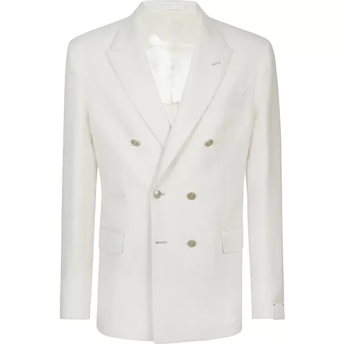 Cashmere Double-Breasted Jacket , male, Sizes: 3XL, M, L, S - Eleventy - Modalova