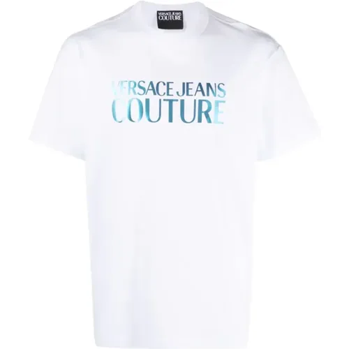 Iridescent T-Shirt mit Couture Branding - Versace Jeans Couture - Modalova