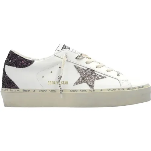 Hi Star Leder Sneakers , Damen, Größe: 37 EU - Golden Goose - Modalova