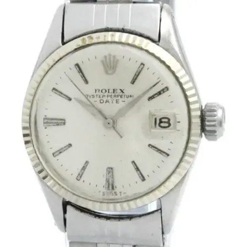 Pre-owned White Gold watches , female, Sizes: ONE SIZE - Rolex Vintage - Modalova