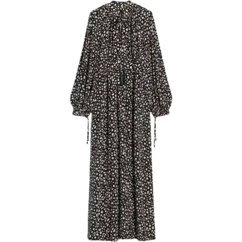 Black Silk Twill Dress , female, Sizes: S, XS - Max Mara - Modalova