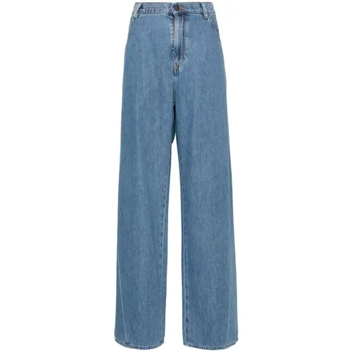 Indigo Blaue Jeans mit Weitem Bein - Darkpark - Modalova