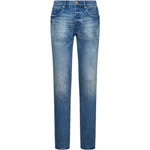 Zerrissene Denim-Jeans , Herren, Größe: W34 - Purple Brand - Modalova