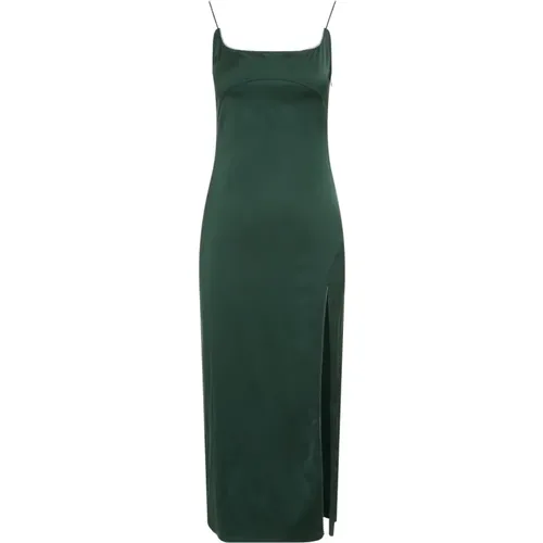 Grünes Notte Kleid mit Seitenschlitz - Jacquemus - Modalova