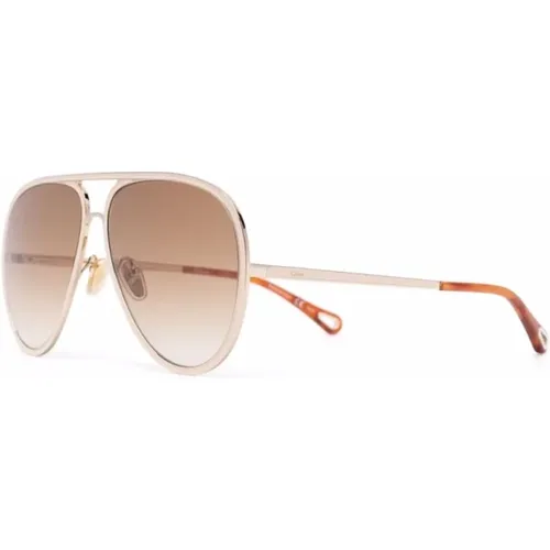 Ch0099S 004 Sunglasses,Stilvolle Sonnenbrille für modebewusste Frauen,CH0099s 003 Sonnenbrille,CH0099s 001 Sonnenbrille - Chloé - Modalova