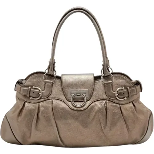 Pre-owned Leather shoulder-bags , female, Sizes: ONE SIZE - Salvatore Ferragamo Pre-owned - Modalova