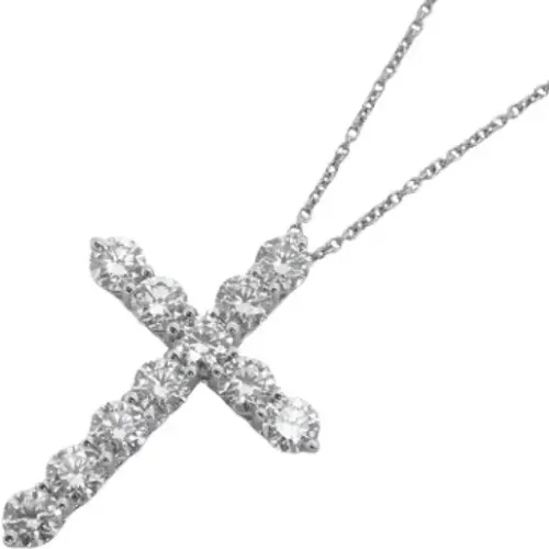 Pre-owned Platinum necklaces , female, Sizes: ONE SIZE - Tiffany & Co. Pre-owned - Modalova