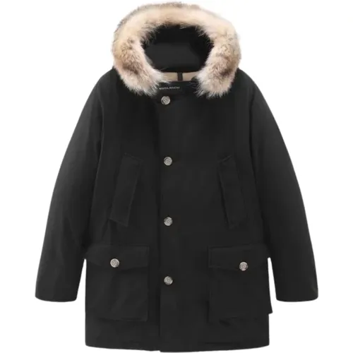 Arctic Detachable Fur Parka , male, Sizes: L, M, S, XL - Woolrich - Modalova