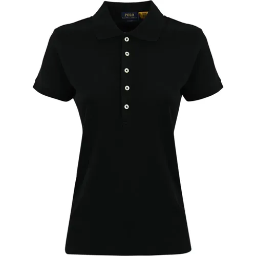 Women's Polo Piquet T-shirt, , female, Sizes: L, 2XS - Ralph Lauren - Modalova