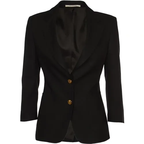 Central Split Single-Breasted Jacket , female, Sizes: L, XS - Tagliatore - Modalova