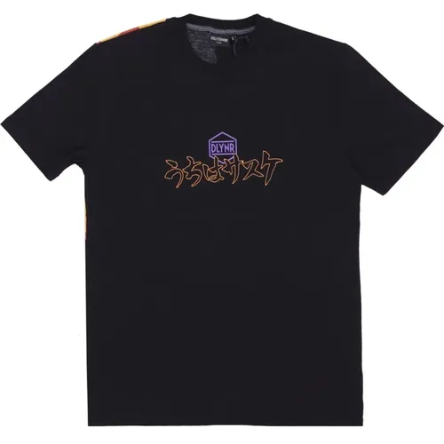 Schwarzes Naruto Tee Kurzarm , Herren, Größe: L - Dolly Noire - Modalova