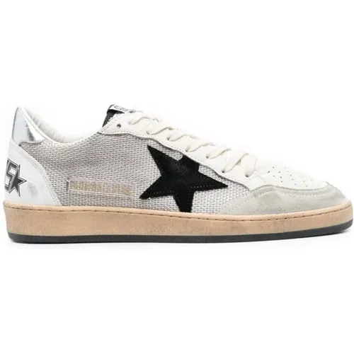 Net Upper Suede Star Sneakers , male, Sizes: 7 UK, 8 UK - Golden Goose - Modalova