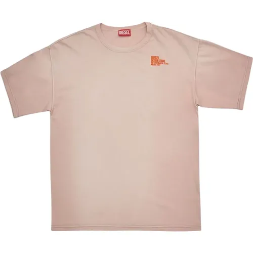 Rosa T-Boxt-N7 T-Shirt , male, Sizes: XL, L, S, M - Diesel - Modalova