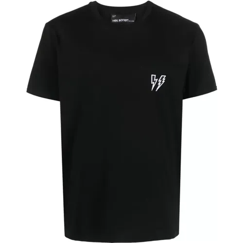 Schwarzes Thunderbolt Jersey T-Shirt - Neil Barrett - Modalova