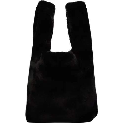 Faux Fur Tote Bag , female, Sizes: ONE SIZE - Stand Studio - Modalova