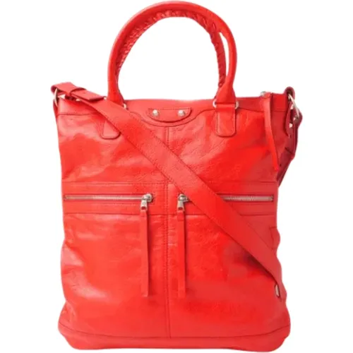 Pre-owned Leather totes , female, Sizes: ONE SIZE - Balenciaga Vintage - Modalova