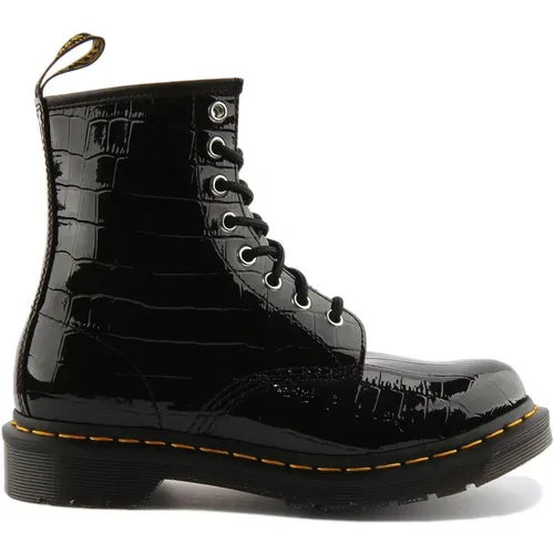 Patent Croc 8-Eyelet Boot , female, Sizes: 3 UK - Dr. Martens - Modalova